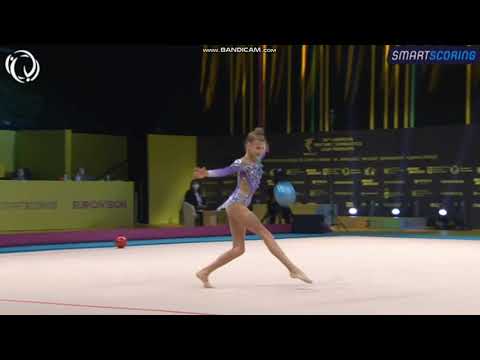 Yelyzaveta ZORKINA (BLR) Ball EF - European Championships Kyiv 2020