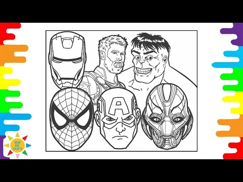THE AVENGERS Coloring Page|HULK|SPIDERMAN|Unknown Brain - Why Do I? (ft. Bri Tolani) [NCS Release]