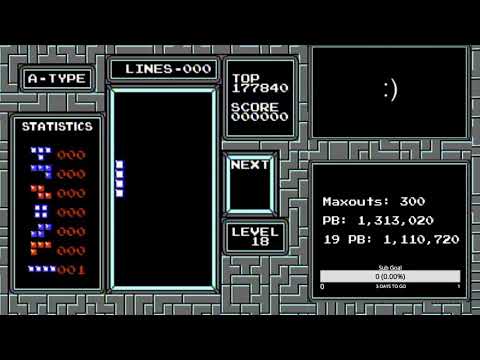 NES Tetris - 18 start no next box 253,080