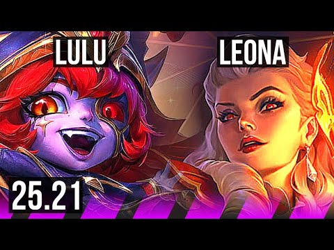 LULU & Jinx vs LEONA & Sivir (SUP) | KR Master | 25.21