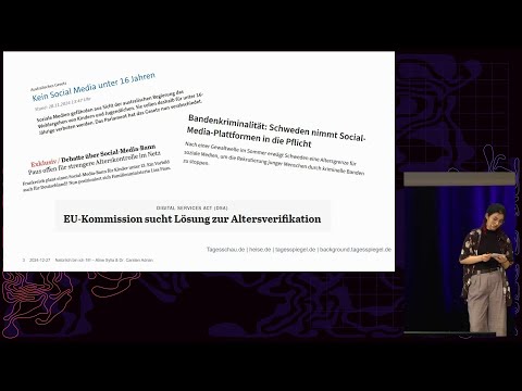 Video Thumbnail: 38C3 - "Natürlich bin ich 18!" - Altersprüfungen im Netz aus Datenschutzperspektive
