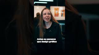 Depoimento da Carolyna - Residente do curso de Design Gráfico Presencial em Blumenau