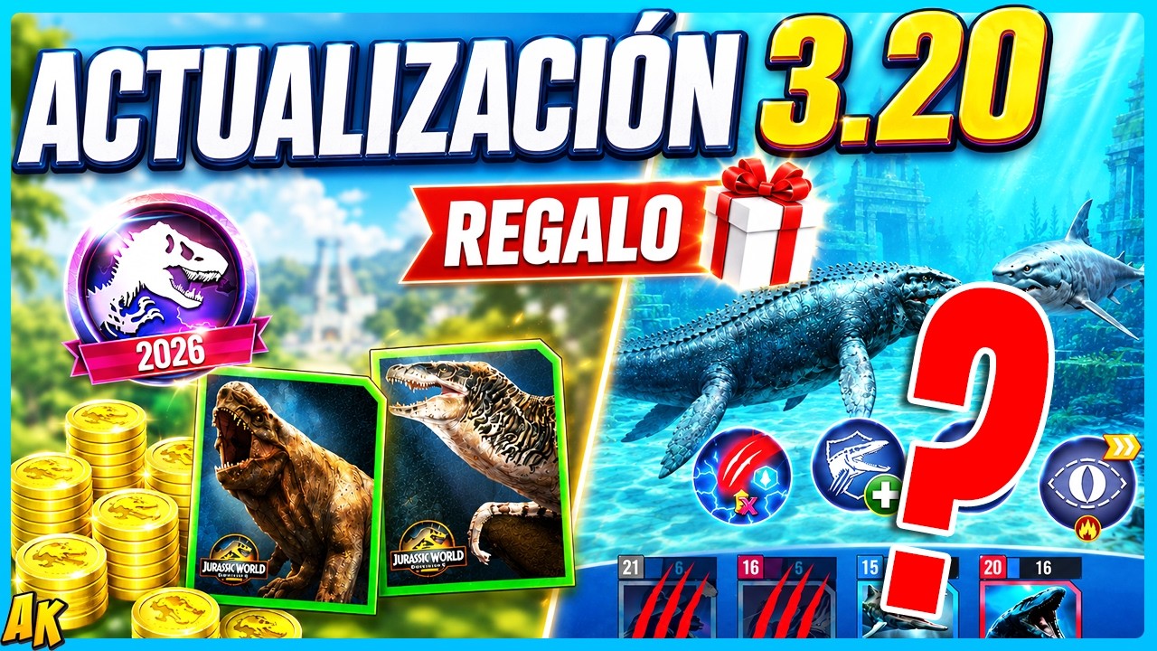 DISTORTUS REX y MUTADON GRATIS - REGALO ANIVERSARIO - AVANCE ACTUALIZACIÓN 3.20 Jurassic World Alive