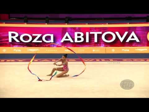 ABITOVA Roza (KAZ) - 2019 Rhythmic Worlds, Baku (AZE) - Qualifications Ribbon