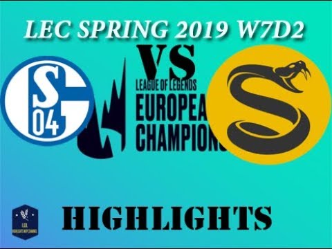 S04 vs. SPY Highlights LEC S2019 W7D1| Schalke 04 Upset (Ezreal) vs. Splyce Kobbe (Tristina)