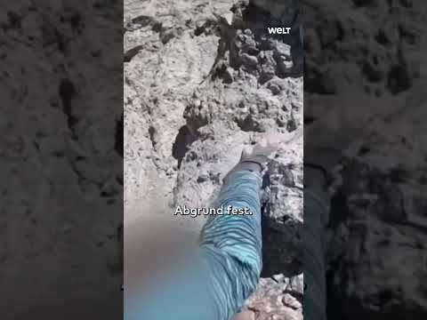 KALIFORNIEN: Spektakuläre Rettung am Berg! Knapp eine Stunde hing sie am Abgrund! #shorts #welt
