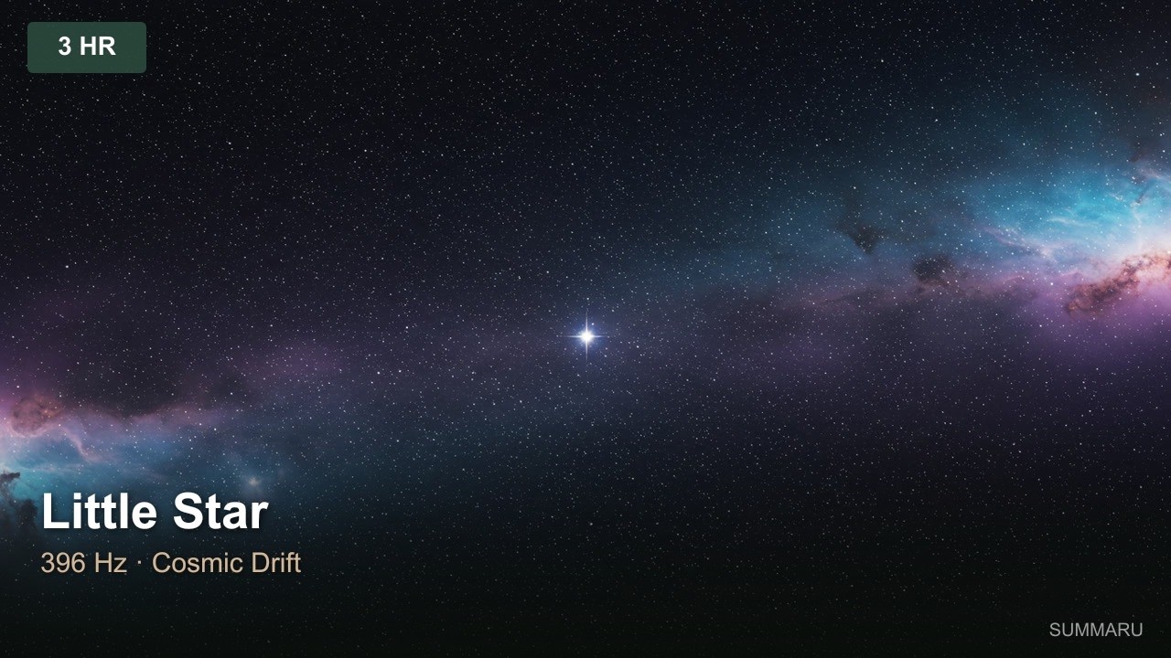 Little Star | 3 Hour Sleep Music | 396Hz Cosmic Drift