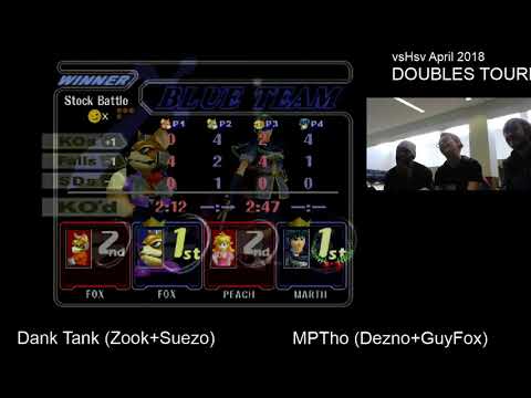vsHsv Apr18 - Zook+Suezo vs Dezno+GuyFox - SSBM Doubles