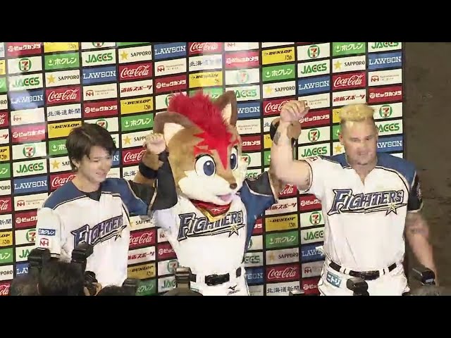 ファイターズ・アルシア選手・上沢投手ヒーローインタビュー 2018/6/26 F-H