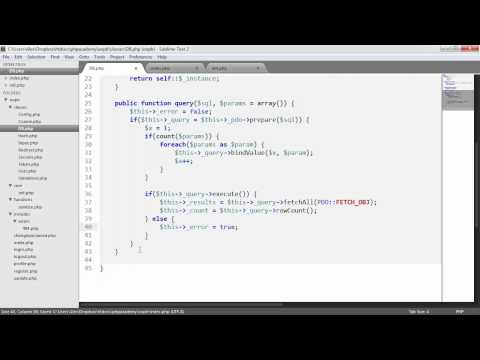 PHP OOP Login Register System Database Querying Part 8 23