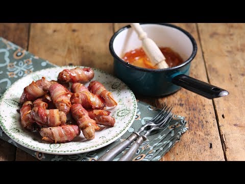 Sticky Marmalade Pigs in Blankets