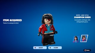 How To Get Champion Siren Skin NOW FREE In Fortnite! (Unlocked LEGO Champion Siren) FNCS Bundle