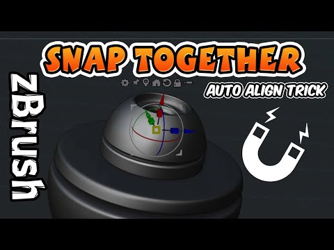 Snap & Align Two Objects Together in zBrush