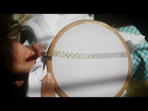Simple net embroidery.