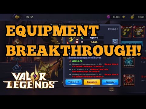 Equipment Breakthrough! Full GUIDE! Valor Legends
