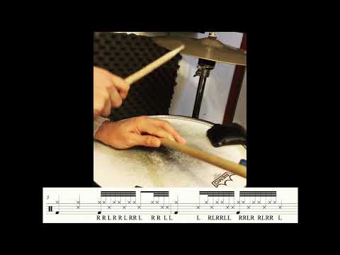The Drum Etudes #1 -  Cross stick chill 32nd note groove