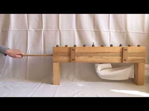 Early Medieval Organ - Single Rank of Pipes Voiced by Phragmites australis Reeds