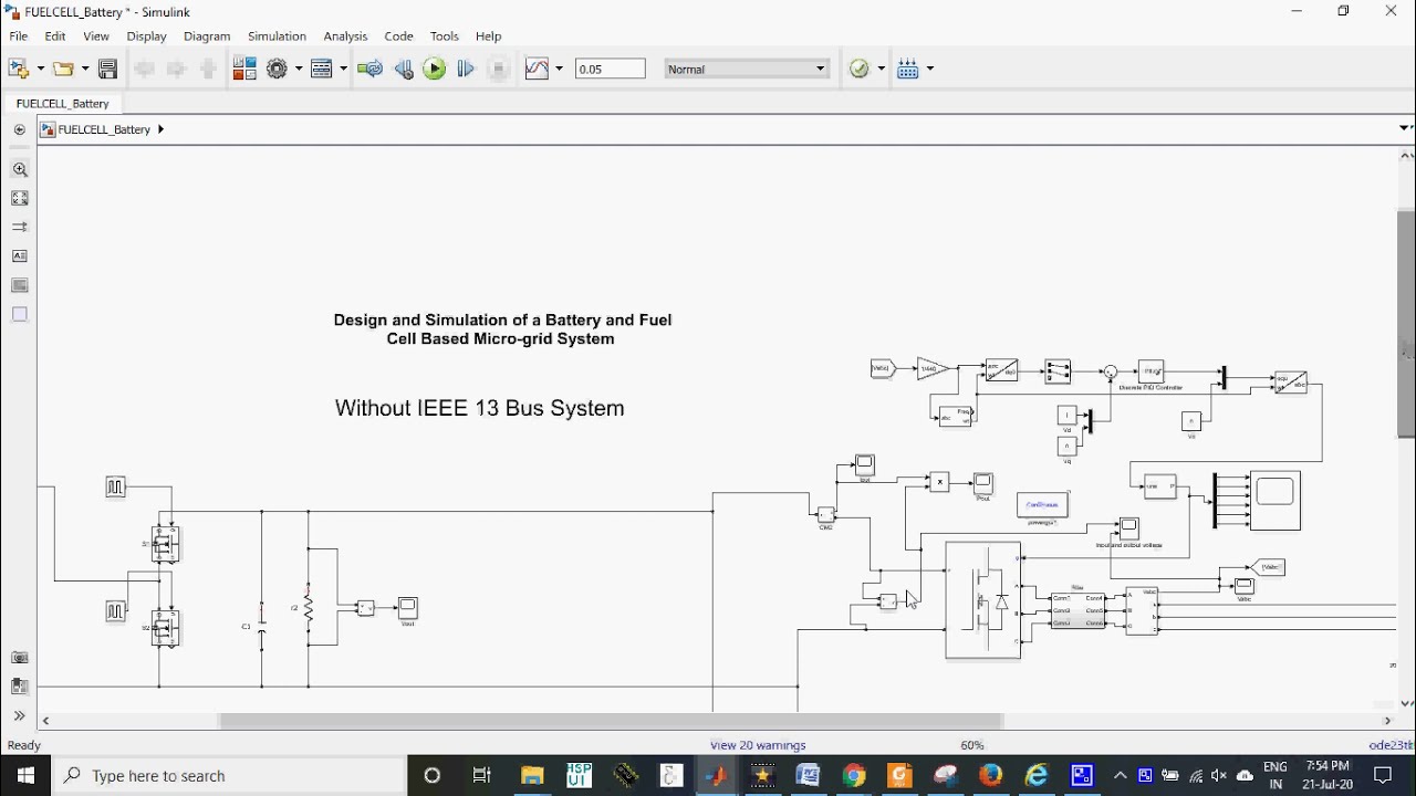 Design and Simulation of a Battery and Fuel Cell Based Micro-grid System