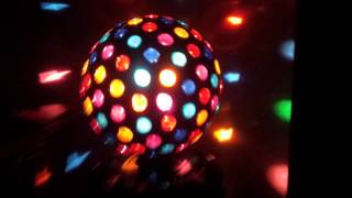 Trippy disco ball footage