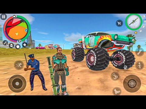 Vegas Crime Simulator 2 [By Naxeex] Drive Green Monster Truck #29 - Android Gameplay