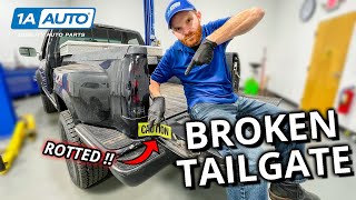 Cracked, Rusted Truck Tailgate is Loose! How to Repair a Broken Tailgate Yourself!