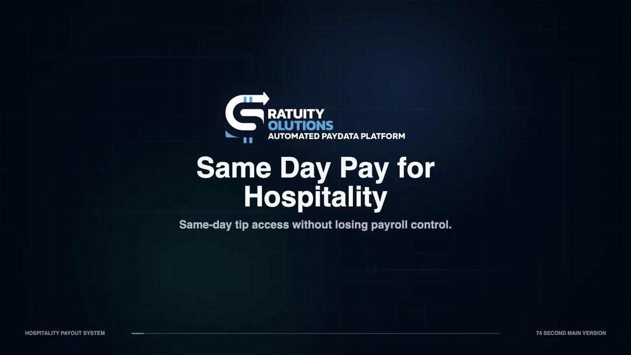 Same-Day Pay for Hospitality — Gratuity Solutions