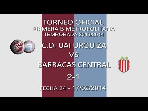 Resumen UAI Urquiza 2 - Barracas Central 1