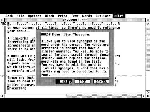 ATARI ST Word Writer v2 0 By TimeWorks UTILITY WORD PROCESSOR STE