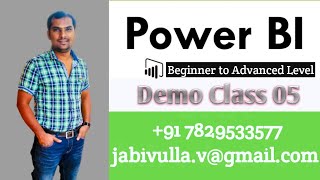 Power BI Training in Bangalore By Jabivulla