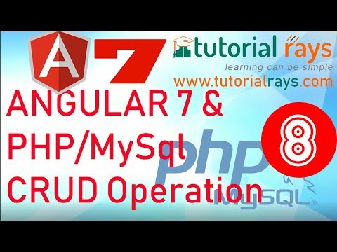Part 1 2022 Angular PHP MySql CRUD operation | Angular 12 13 PHP MySql Insert Update Delete