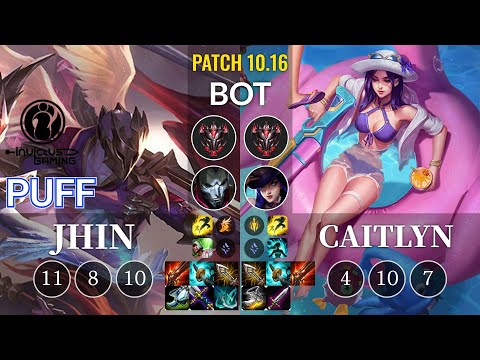 IG Puff Jhin vs Caitlyn Bot - KR Patch 10.16