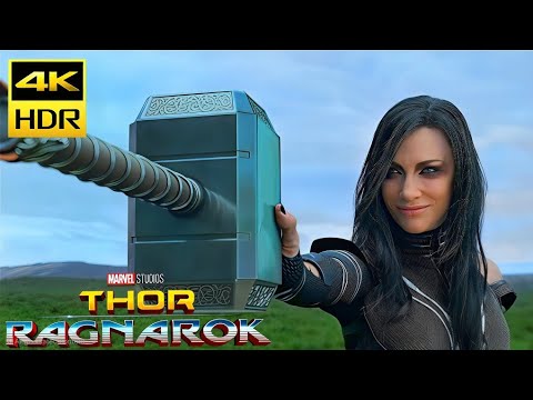 Hela Destroys Mjolnir Scene 4K |Thor Ragnarok (2017) Movie Clip