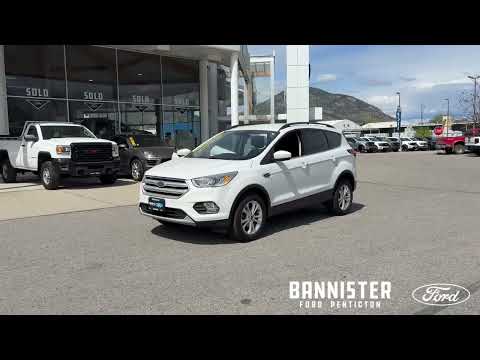 2019 Ford Escape SEL 4WD in White for sale at Bannister Ford Penticton in Penticton, BC