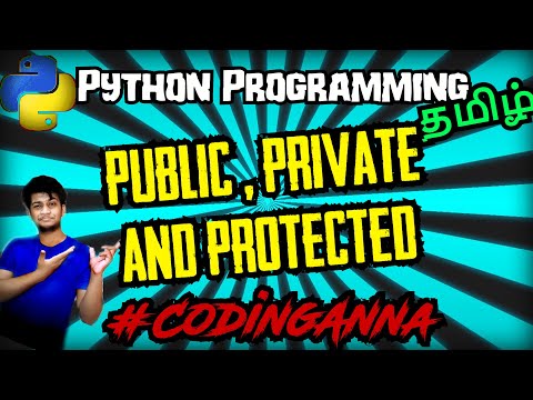 59 Access Modifiers Publicprivateprotected Oops In Python Python Tutorials In Tamil