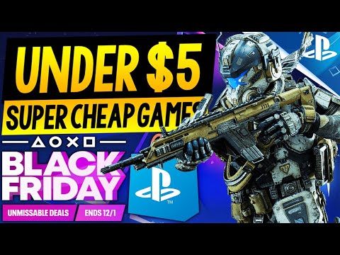 GREAT PSN Black Friday 2025 Game Deals UNDER $5! PSN BLACK FRIDAY Sale SUPER CHEAP PS5/PS4 Games!