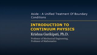 A Unified Treatment of Boundary Conditions — Lesson 2