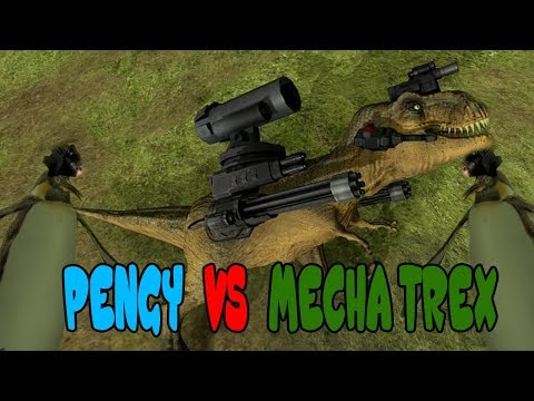 PENGUINS VS THE MECHA TREX!