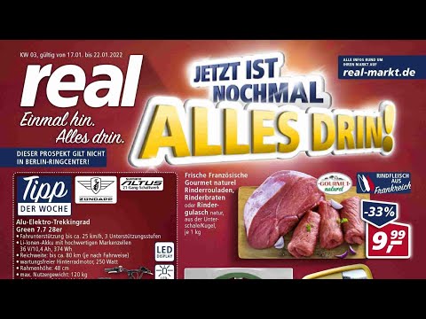 🛒 Real Katalog Prospekt 17. bis 22. Januar 2022 - Neuigkeiten, Angebote Deutschland 🇩🇪