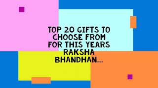 TOP 20 Raksha Bandhan, Rakhi, Gifts From Digital Shopping Guide, AJIO, Amazon, Cadbury, Chochoholik!