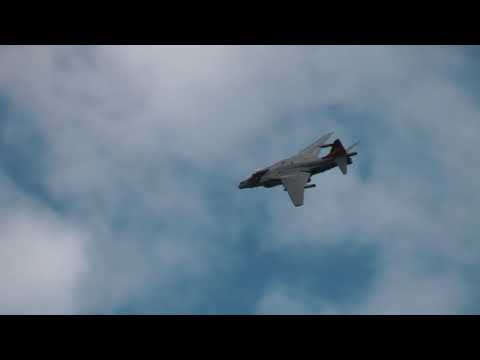 Harrier Jump Jet with nice low passes