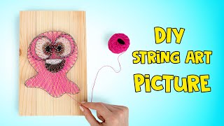 DIY String Art Vase For Your Flowers 