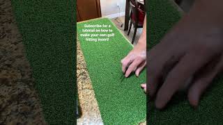DIY golf hitting insert video posting soon with giveaway! Subscribe now. #golf #indoorsimulator