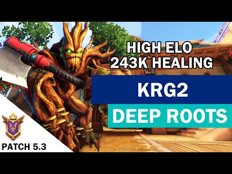 High Elo 243K Healing KRG2 Grover Paladins Competitive (Grandmaster) DEEP ROOTS