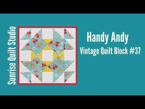 Handy Andy Block - Vintage Quilt Block #37