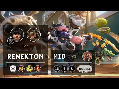 Renekton Mid vs Qiyana - KR Challenger Patch 9.24