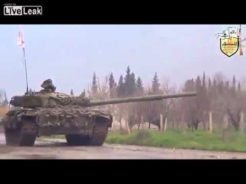 Syria - Rebels showing off armour.