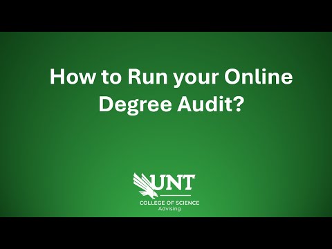 Unt Degree Audit