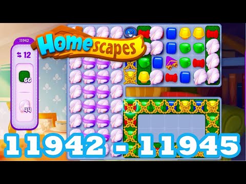 Homescapes Level 11942 - 11945 HD 3 - match puzzle Gameplay | android | IOS | 11943 | 11944