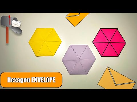 How To Make Envelope Out Of Paper | Hexagon Letter Origami | Easy Origami Envelope Tutorial