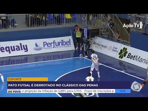 Pato Futsal é derrotado no ‘clássico das penas’ em Francisco Beltrão